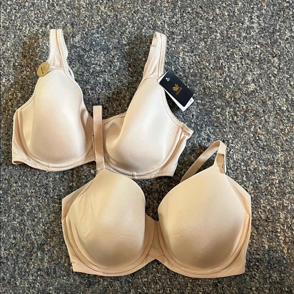 Seamless Nude T-Shirt Bra - Women Intimates & Sleepwear Bundle of 2